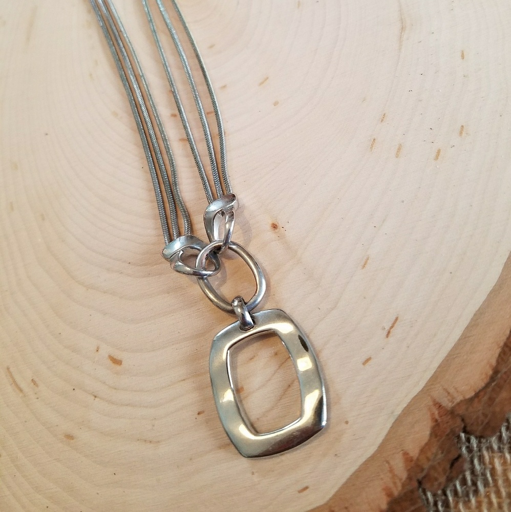 Lia Sophia silver "Renew" necklace